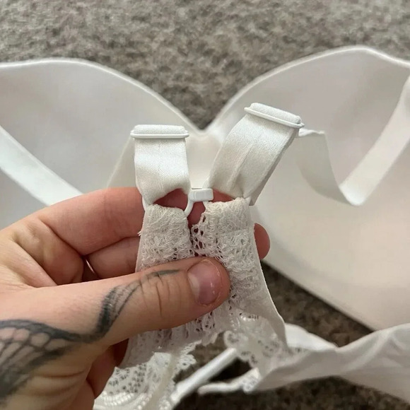 Soma Women's Enbliss Luxe Wireless Lace J‎ Hook Bra 42D White 79984 Smoothing - Picture 8 of 8